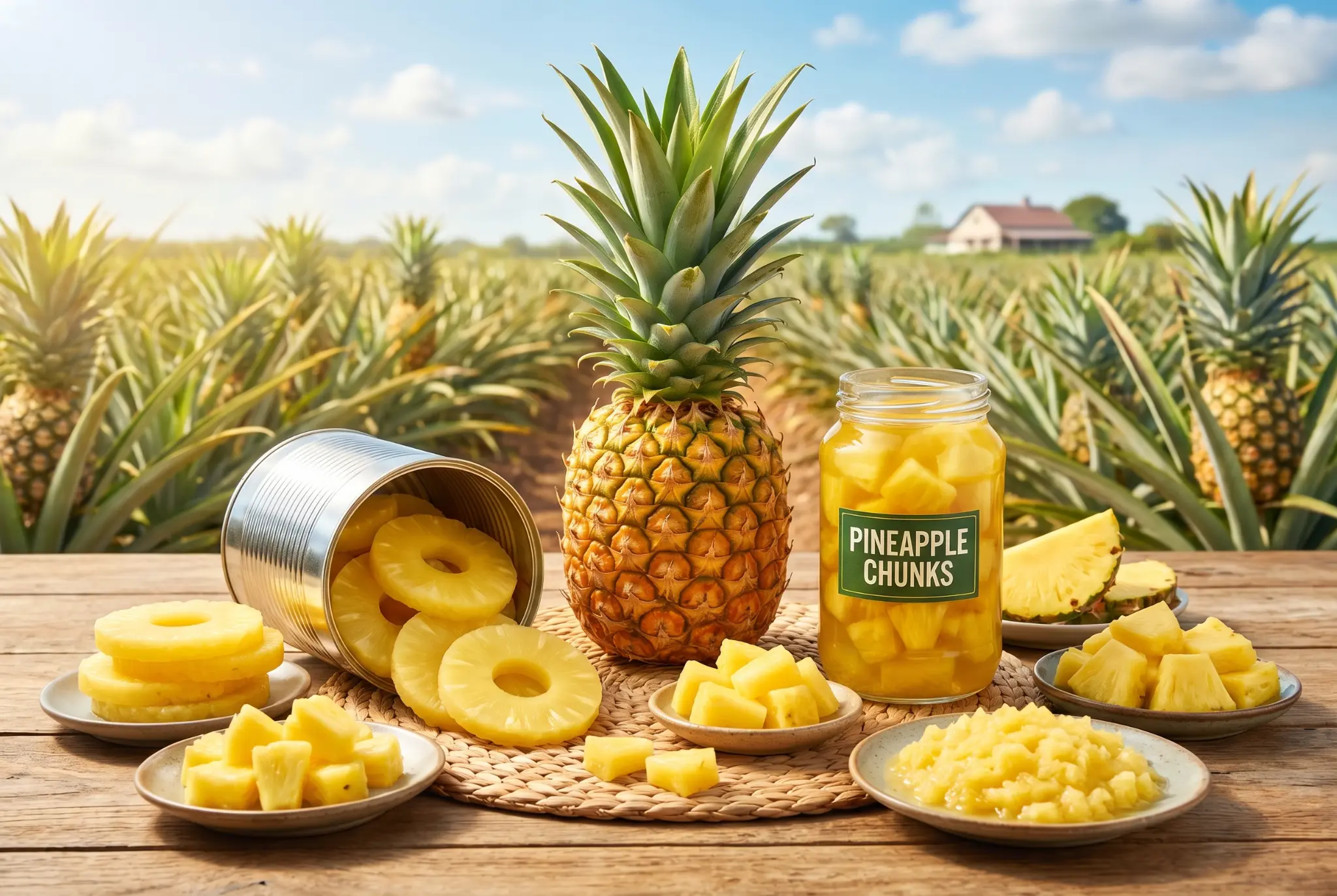 Pineapple export product showcase